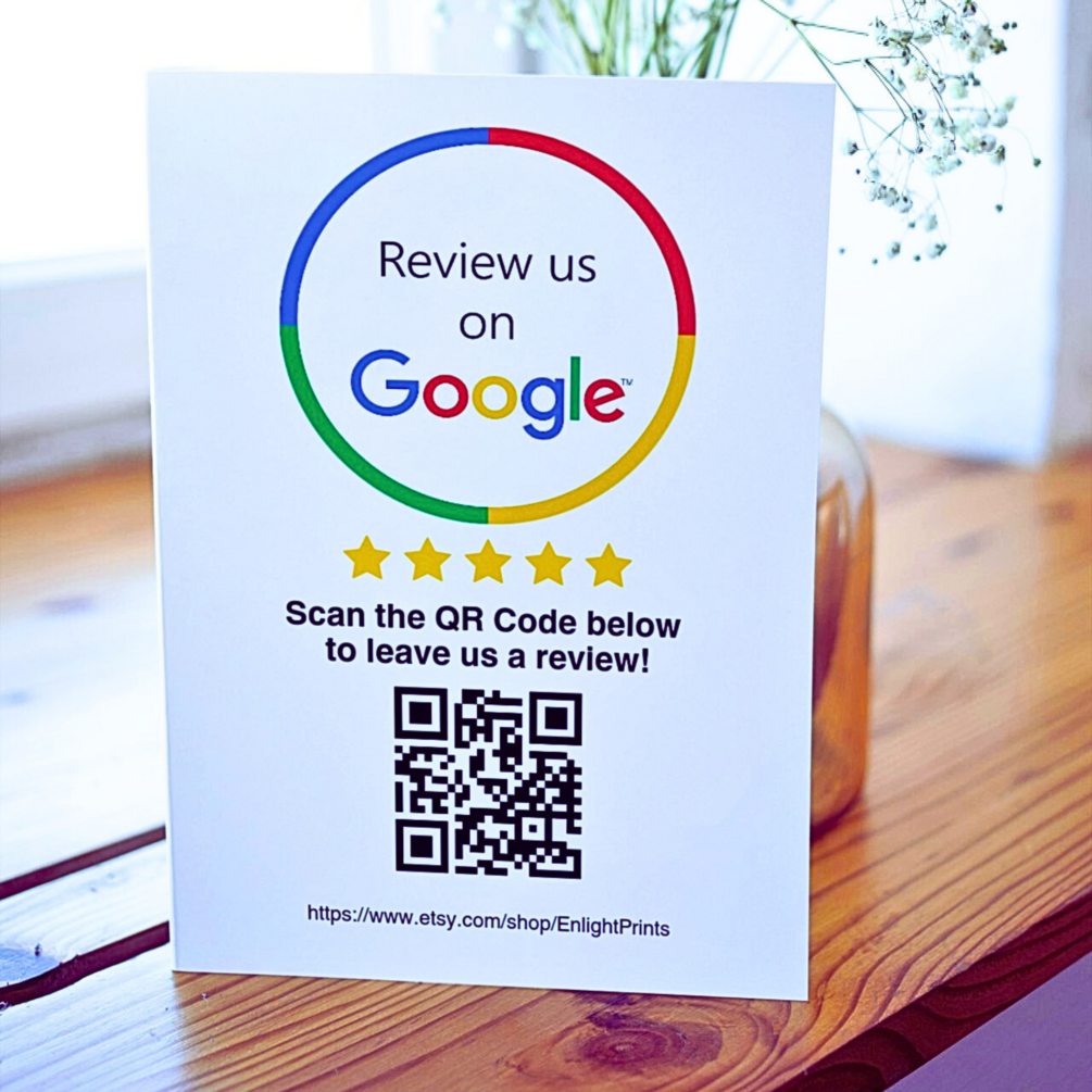 QR Code Review Cards